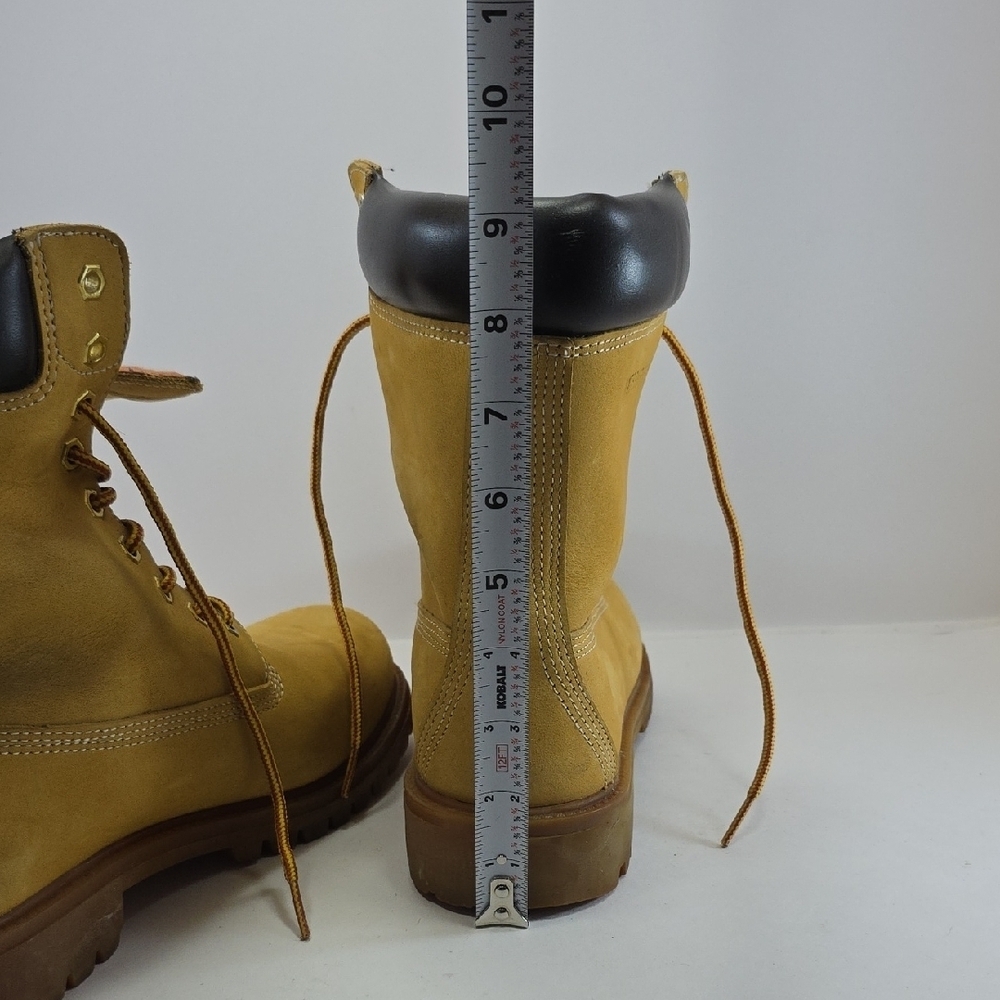 Timberland Alpine Woods Waterproof Boots Wheat Leather Work Boots Men's 8.5W - Picture 12 of 13